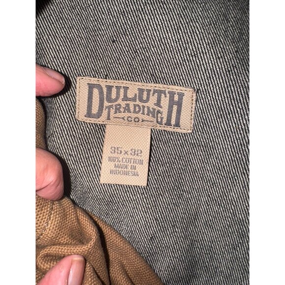 Duluth Trading Co. Mens Jeans 36x32 Black Denim relaxed fit straight leg stretch - Picture 4 of 10